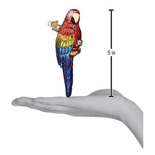 Parrot Bird Watcher Glass Ornaments for Christmas Tree