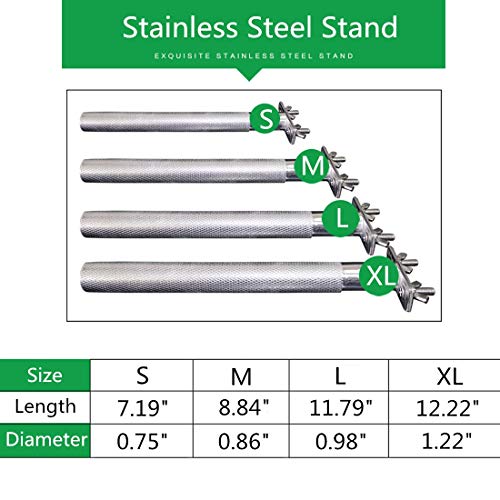 Stainless Steel Parrot Perch with Grinding Stick