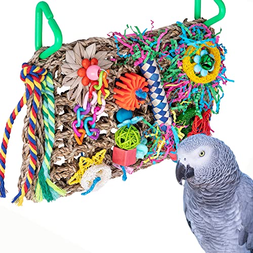 Seaweed Woven Bird Foraging Chew Toys