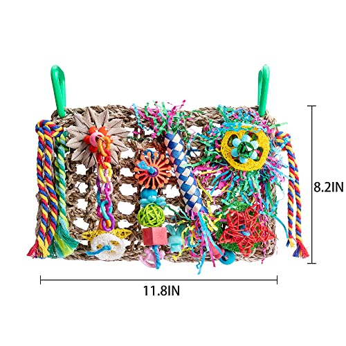 Seaweed Woven Bird Foraging Chew Toys