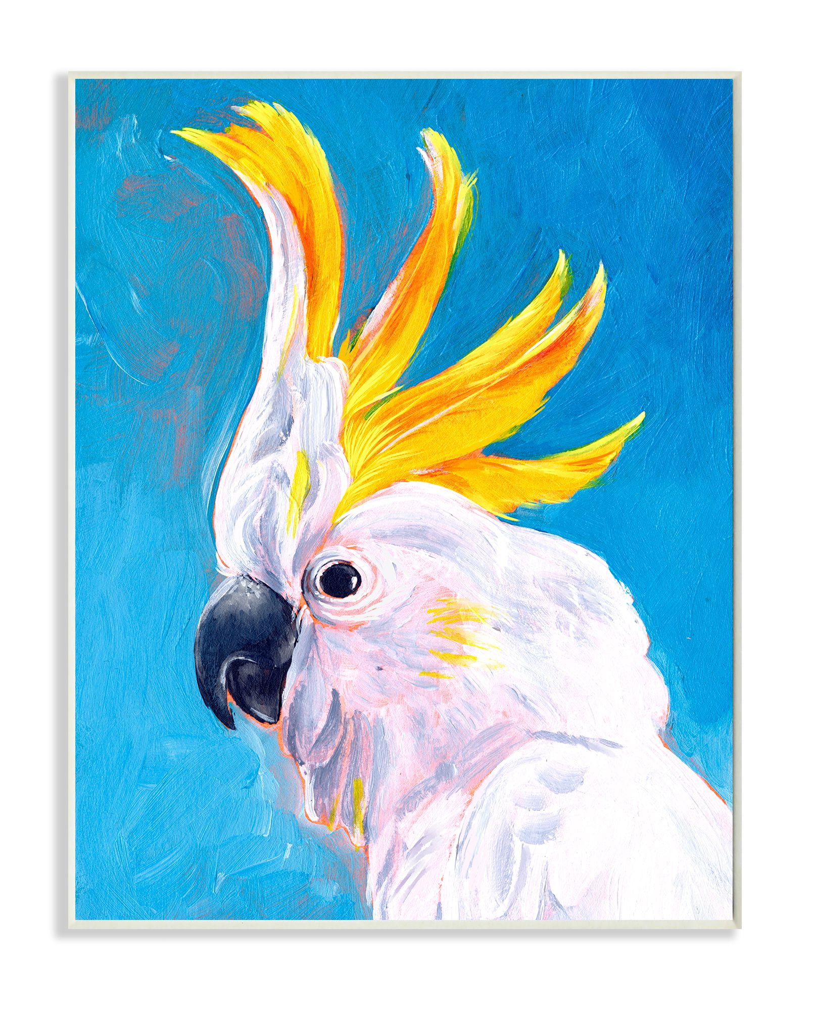 Blue Yellow Parrot Print by Jennifer Parker