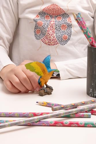 Blue Ara Parrot Collectible Figurine for Kids