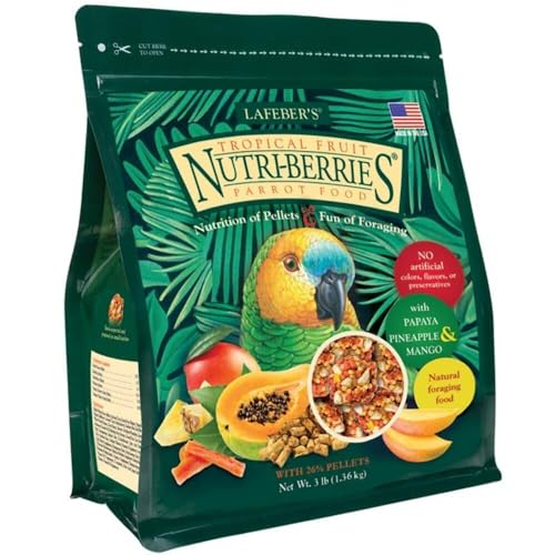 Tropical Fruit Nutri-Berries for Parrots, 3 lb