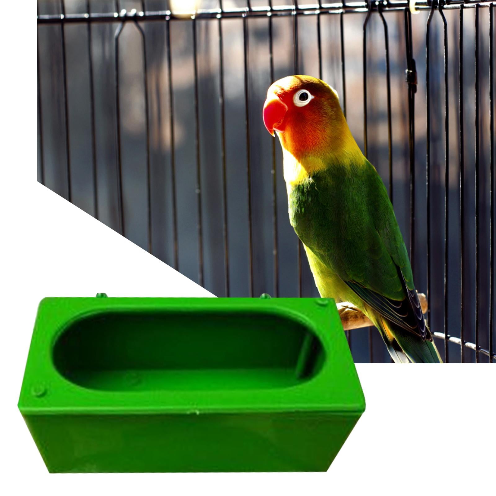 Bird Feeding Dish Cups Parrot Food Bowl, Water Bowl for Parakeet African Greys Cockatiels Lovebird Budgie Chinchilla ,