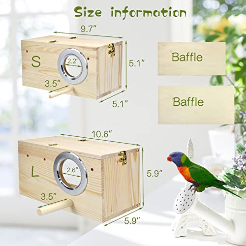 Acrylic/Wooden Parakeet Bird Breeding Box House