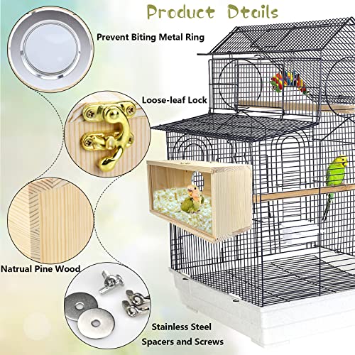 Acrylic/Wooden Parakeet Bird Breeding Box House
