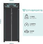 Ultra Slim Portable Under Desk Treadmill