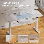 Ergonomic Electric Standing Desk with Drawers