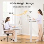 Ergonomic Electric Standing Desk with Drawers