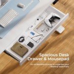 Ergonomic Electric Standing Desk with Drawers