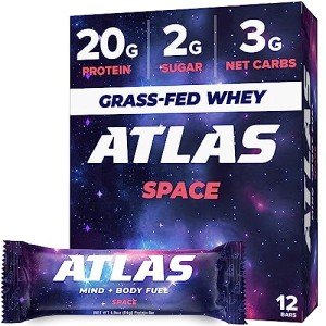 Atlas Keto Protein Bar - 20g Protein, 1g Sugar