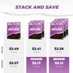Keto Atlas Protein Bar - 20g Protein, 1g Sugar