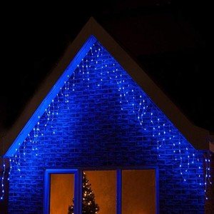 400 LED Outdoor Blue Icicle Christmas Lights