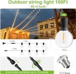 30M Waterproof LED Globe String Lights for Christmas