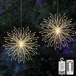 2 Pack LED Firework Lights for Christmas Decor