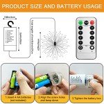 2 Pack LED Firework Lights for Christmas Decor