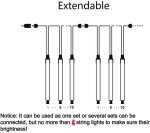 Meteor Shower Outdoor Christmas Lights – 10 Tubes