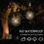 2 Pack LED Firework Lights for Christmas Decor