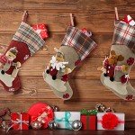 3D Christmas Stockings Set of 3 Characters