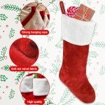 Personalized Plush Christmas Stocking Set of 4