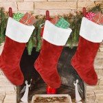 Personalized Plush Christmas Stocking Set of 4