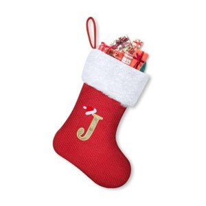 Personalized 30cm Monogrammed Christmas Stocking with Cuff