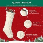 JaosWish Set of 4 Knitted Christmas Stockings