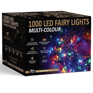 Multi-Colour 1000 LED Fairy Lights for Christmas
