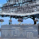 660 LED Waterproof Icicle Christmas Lights - Cool White