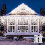660 LED Waterproof Icicle Christmas Lights - Cool White