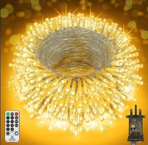 1000 LED Waterproof Christmas Fairy Lights with Remote