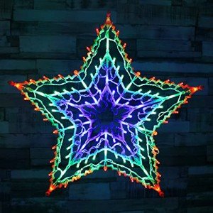 Multi-Coloured Star LED Christmas Lights - 35 Lights