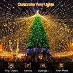 1000 LED Waterproof Christmas Fairy Lights with Remote