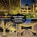 1000 LED Waterproof Christmas Fairy Lights with Remote