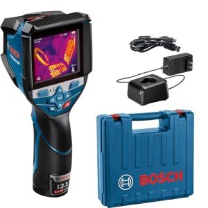 BOSCH GTC600C Professional Thermal Imaging Camera with Wireless Connectivity and Voice Notes - Infrared Camera for Electrical, HVAC and More - Includes 12V Rechargeable Battery and Hard Carrying Case