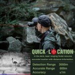 B50-640 LRF Thermal Binoculars for Hunting， Infrared Heat Night Vision with 50mm Focal Length, 640×480 pix @ < 30 mK NETD Sensor, LRF with 600m Accuracy, OLED High-Definition Display