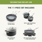 GREENPAN 11-Piece Ceramic Non-Stick Cookware Set