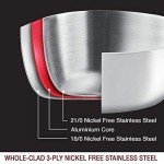 HOMICHEF 14-Piece Stainless Steel Cookware Set with Steamer Insert