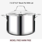 HOMICHEF 14-Piece Stainless Steel Cookware Set with Steamer Insert
