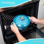 NUOVVA Cast Iron Dutch Oven – 4.7L