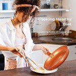 FRUITEAM 10-Piece Ceramic Cookware Set
