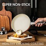 FRUITEAM 13-Piece Non-Stick Ceramic Cookware Set