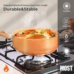 FRUITEAM 10-Piece Ceramic Cookware Set