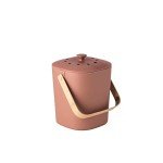 Sustainable Bamboo Indoor Compost Bin - Terracotta