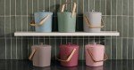 Sustainable Bamboo Indoor Compost Bin - Terracotta