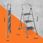 3-Step Folding Ladder for DIY & Gardening