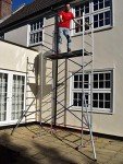 HOME MASTER DIY 5m Aluminium Scaffolding Tower with Outriggers