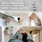 3-Step Folding Ladder for DIY & Gardening