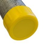 Eco-Friendly Yellow Scaffold Tube Safety Caps 50-Pack