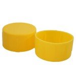 Eco-Friendly Yellow Scaffold Tube Safety Caps 50-Pack